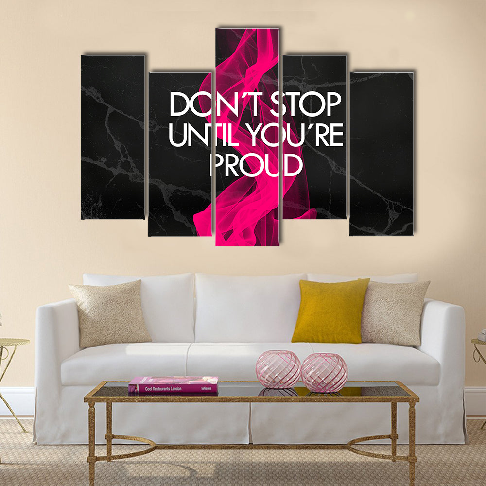 Fitness motivation quotes Multi Panel Canvas Wall Art