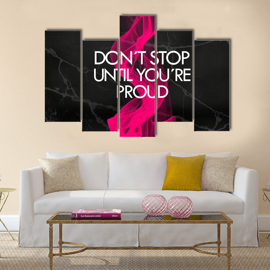 Fitness motivation quotes Multi Panel Canvas Wall Art
