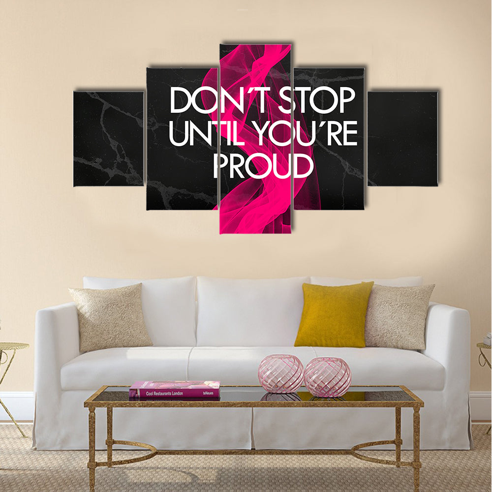 Fitness motivation quotes Multi Panel Canvas Wall Art