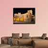 Avila-The romanesque Basilica de San Vicente at night, Multi Panel Canvas Wall Art