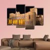 Avila-The romanesque Basilica de San Vicente at night, Multi Panel Canvas Wall Art