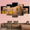 Avila-The romanesque Basilica de San Vicente at night, Multi Panel Canvas Wall Art