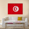 Vector image of the Tunisia waving flag Multi panel canvas wall art