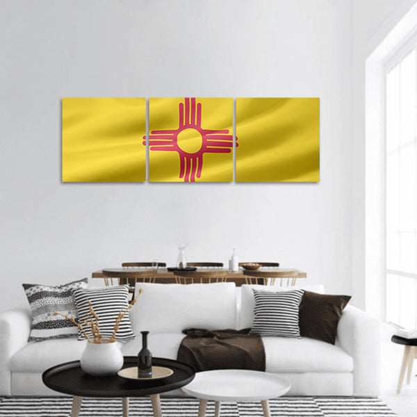 Flag of New Mexico Panoramic Canvas Wall Art