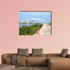 Historic defensive wall of Cartagena, Colombia multi panel canvas wall art