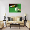 3d render of billiard balls and table board Multi panel canvas wall art