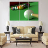 3d render of billiard balls and table board Multi panel canvas wall art