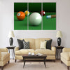 3d render of billiard balls and table board Multi panel canvas wall art