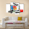 CCTV camera and DVR - digital video recorder Multi panel canvas wall art