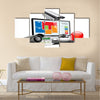 CCTV camera and DVR - digital video recorder Multi panel canvas wall art