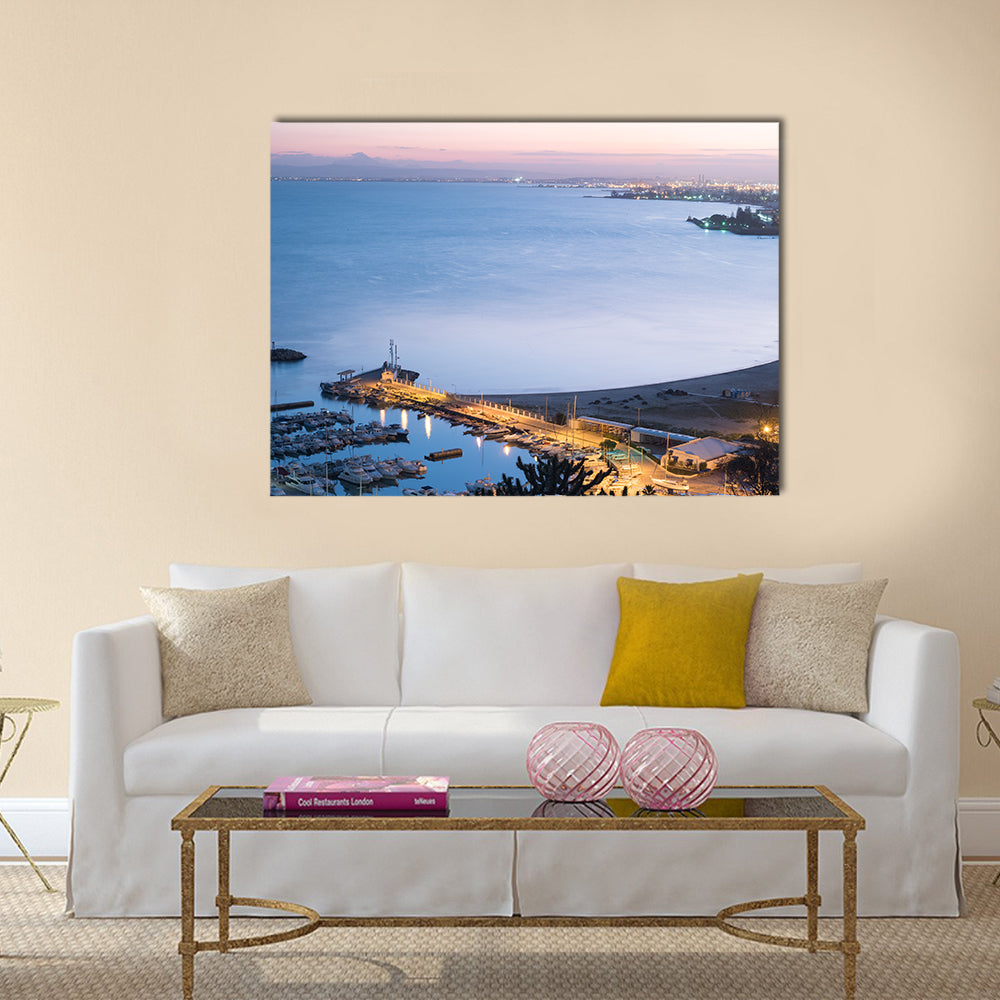 Port of Sidi Bou Said near Tunis Multi panel canvas wall art