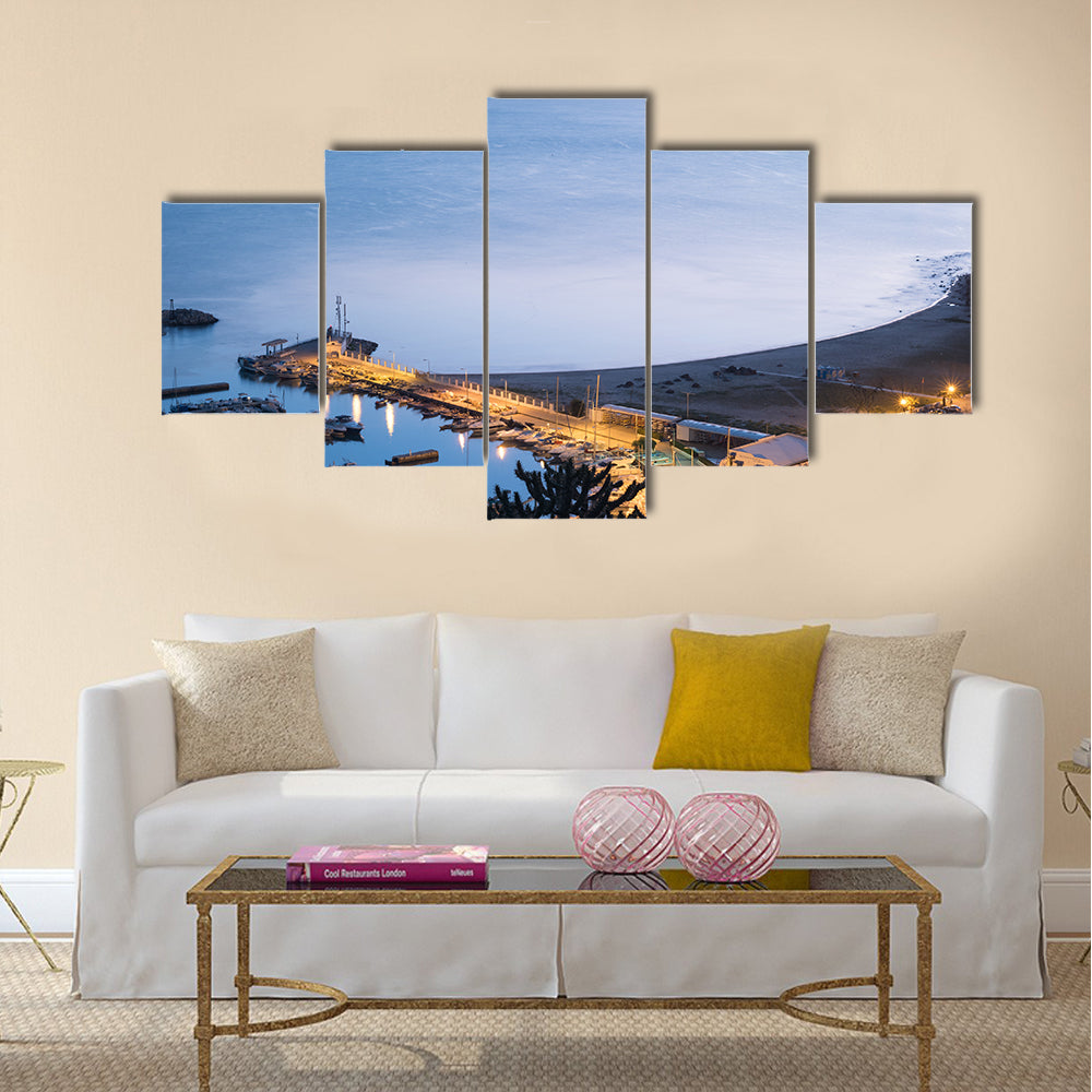 Port of Sidi Bou Said near Tunis Multi panel canvas wall art
