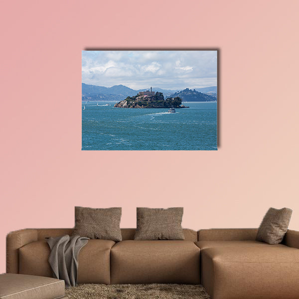 Alcatraz Island in San Francisco Bay multi panel canvas wall art