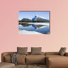 Reflection of Mount Rundle on Vermilion Lakes in winter wall art