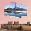 Reflection of Mount Rundle on Vermilion Lakes in winter wall art