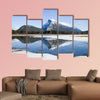 Reflection of Mount Rundle on Vermilion Lakes in winter wall art