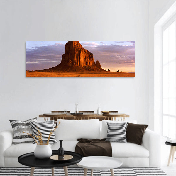 New Mexico, Navajo Reservation, west of town of Shiprock Panoramic Canvas Wall Art