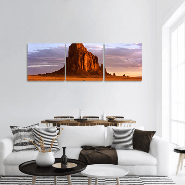 New Mexico, Navajo Reservation, west of town of Shiprock Panoramic Canvas Wall Art