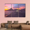 People enjoy the Ipanema Beach at Sunset in Rio de Janeiro multi panel canvas wall art