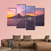 People enjoy the Ipanema Beach at Sunset in Rio de Janeiro multi panel canvas wall art