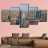 Aerial view of Riyadh downtown in Riyadh, Saudi Arabia multi panel canvas wall art