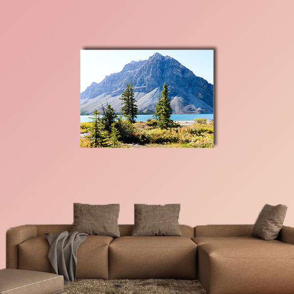 Bow Lake in Autumn, Canadian Rockies Multi panel canvas wall art