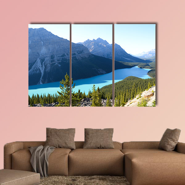 PEYTO Lake in Autumn, Canadian Rockies Multi panel canvas wall art