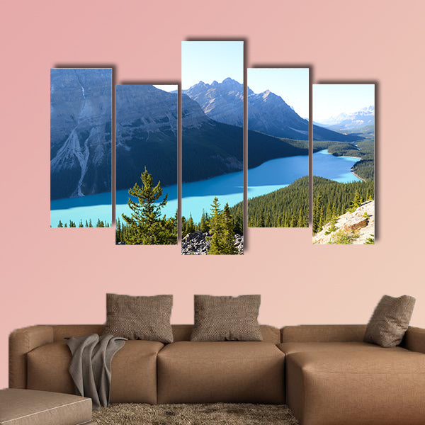 PEYTO Lake in Autumn, Canadian Rockies Multi panel canvas wall art
