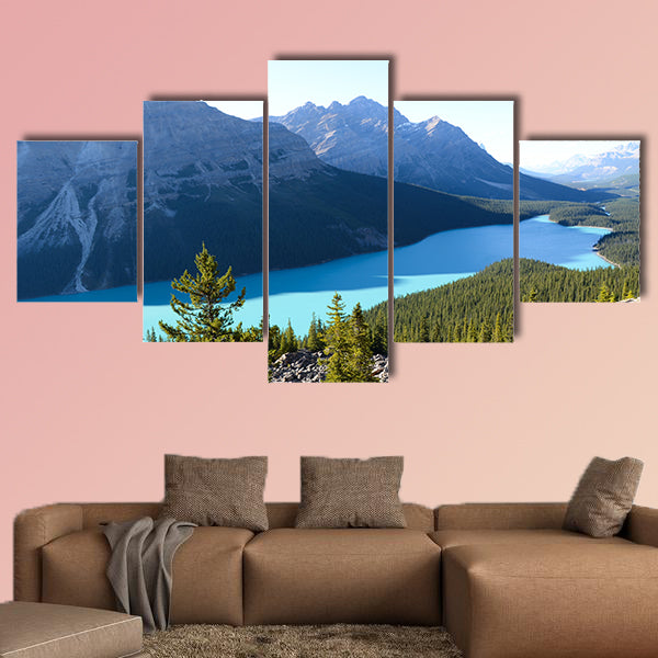 PEYTO Lake in Autumn, Canadian Rockies Multi panel canvas wall art