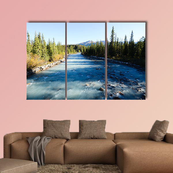 Lake Louise Village in Autumn, Canadian Rockies Multi panel canvas wall art