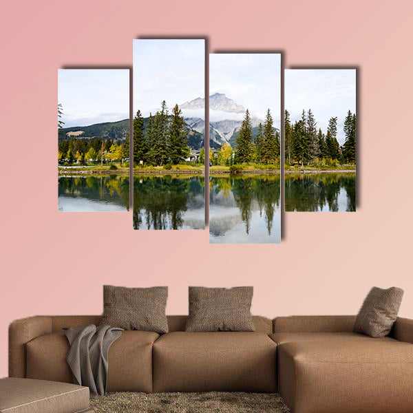 Banff in Autumn, Bow River and Cascade Mountain, Canadian Rockies wall art