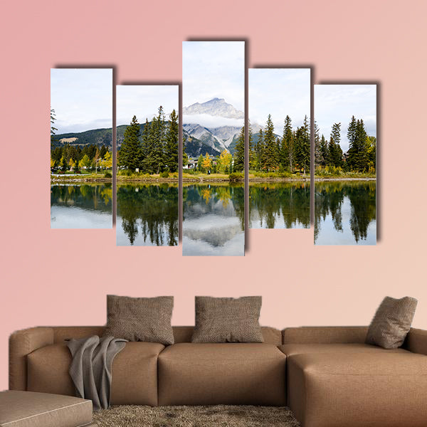Banff in Autumn, Bow River and Cascade Mountain, Canadian Rockies wall art