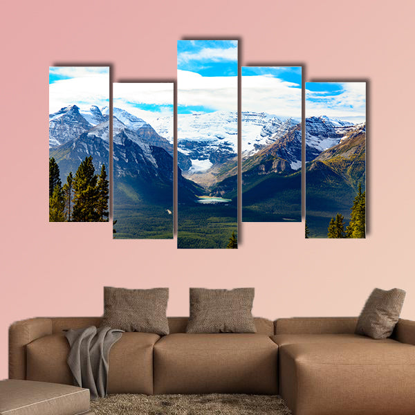 Lake Louise, Canadian Rockies Multi panel canvas wall art