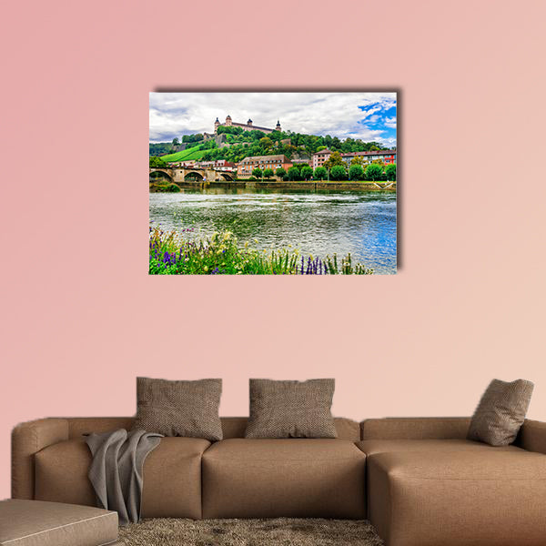 Wurzburg town, Landmarks of Germany multi panel canvas wall art
