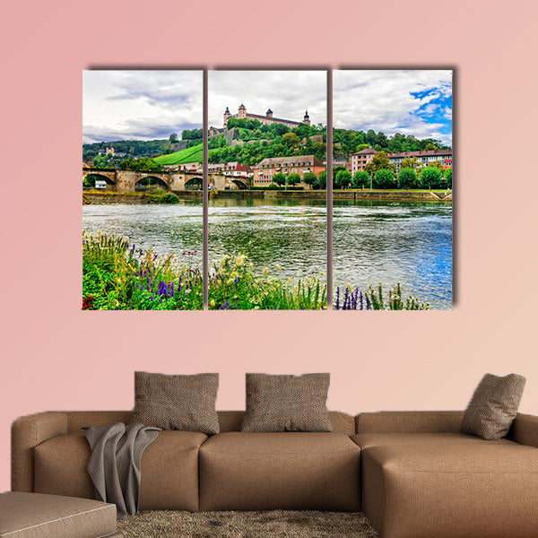 Wurzburg town, Landmarks of Germany multi panel canvas wall art