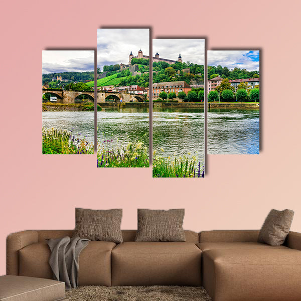 Wurzburg town, Landmarks of Germany multi panel canvas wall art