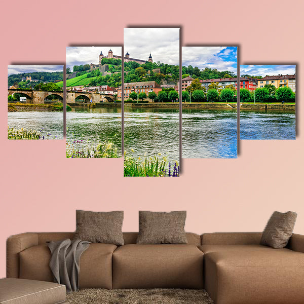 Wurzburg town, Landmarks of Germany multi panel canvas wall art