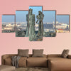 Sculpture of Prince Buda and Princess Pest multi panel canvas wall art