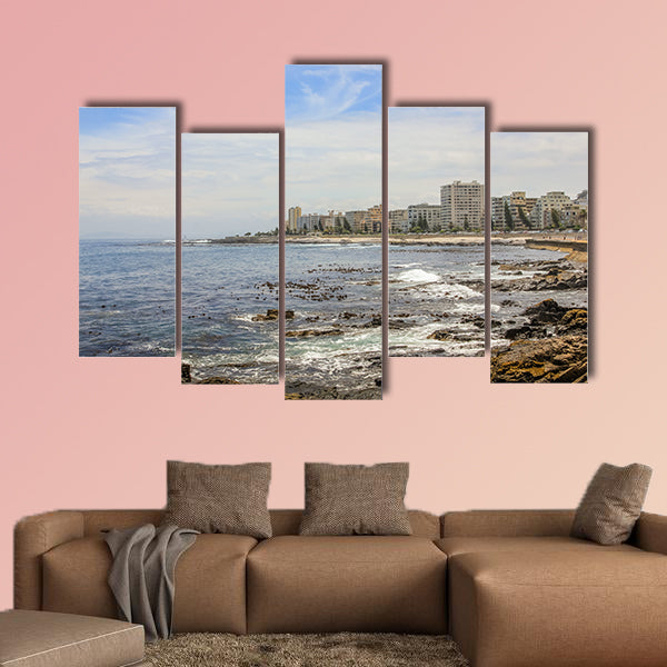 Panoramic view of Sea Point multi panel canvas wall art