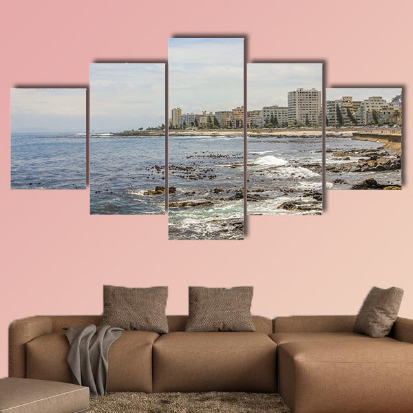Panoramic view of Sea Point multi panel canvas wall art