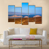 Gulf Of Tadjoura, Ghoubet Lake And Diable Island In Djibouti Multi Panel Canvas Wall Art