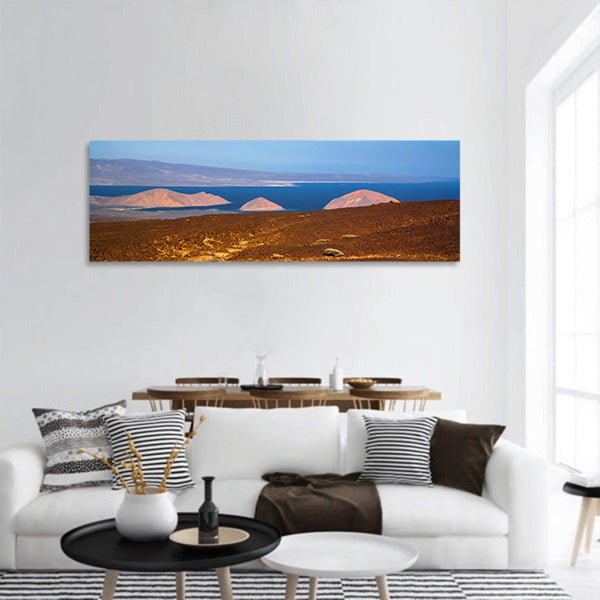Gulf of Tadjoura, Ghoubet lake and diable island, Djibouti, Panoramic canvas Wall Art