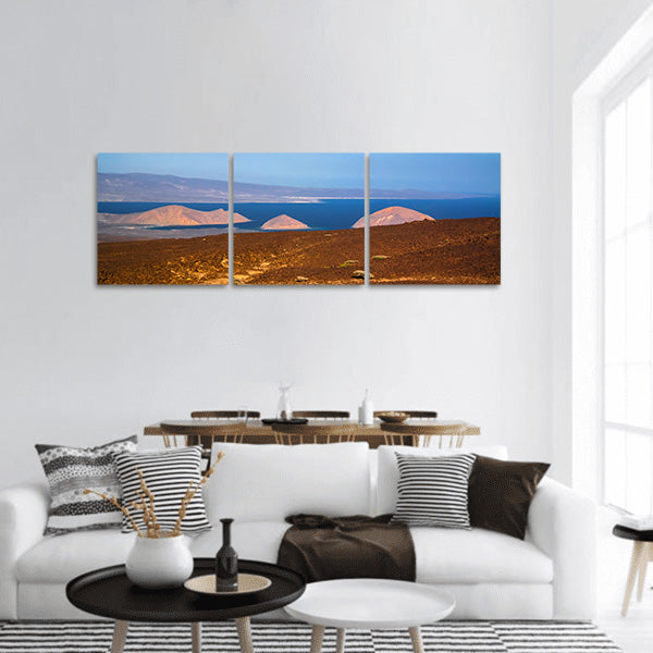 Gulf of Tadjoura, Ghoubet lake and diable island, Djibouti, Panoramic canvas Wall Art