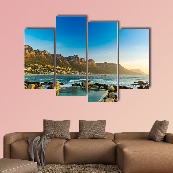 Twelve Apostles in South Africa at Sunset multi panel canvas wall art
