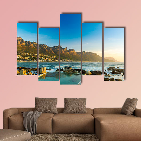 Twelve Apostles in South Africa at Sunset multi panel canvas wall art