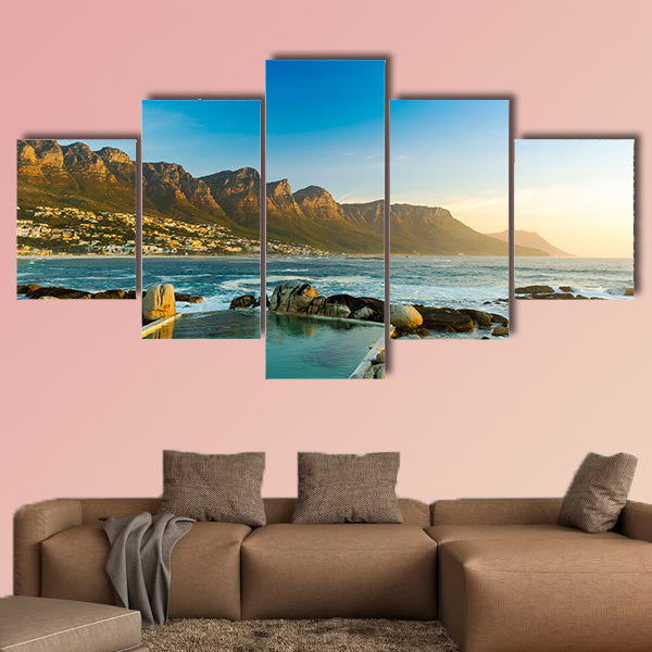 Twelve Apostles in South Africa at Sunset multi panel canvas wall art