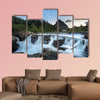 Swift current falls in Many Glacier, Glacier National Park multi panel canvas wall art