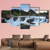 Swift current falls in Many Glacier, Glacier National Park multi panel canvas wall art