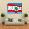 The Vector Illustration Of The Flag Of The Lebanon Multi Panel Canvas Wall Art