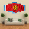 The Vector Illustration Of The Flag Of The Kyrgyzstan Multi Panel Canvas Wall Art